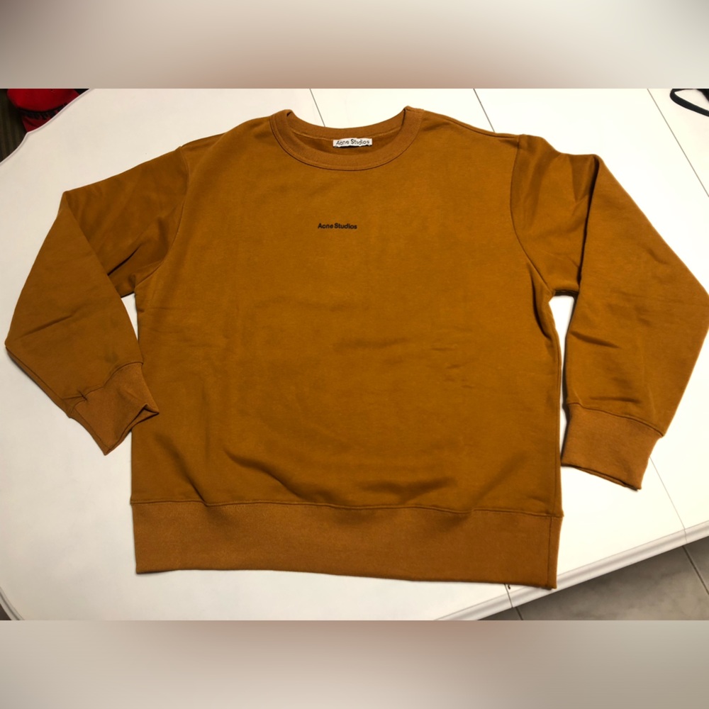 Acne mustard brown sweatshirt Relaxed Fit